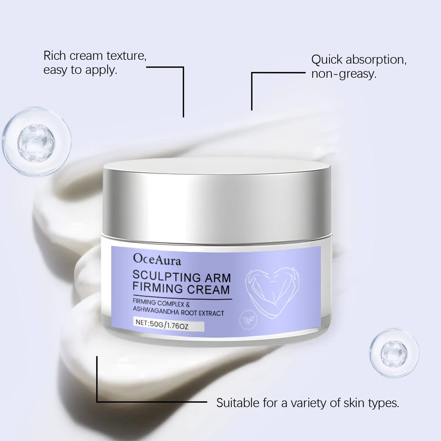 OceAura Hyaluronic Acid Face Primer & Isolation Cream 50g