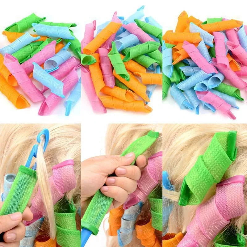 18-Piece Magic Hair Curler Wave Formers & Roller Set
