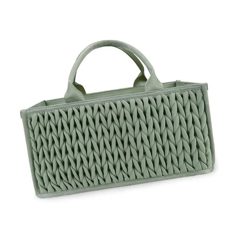 Foldable Baby Diaper Storage Basket | Travel Nursery Caddy