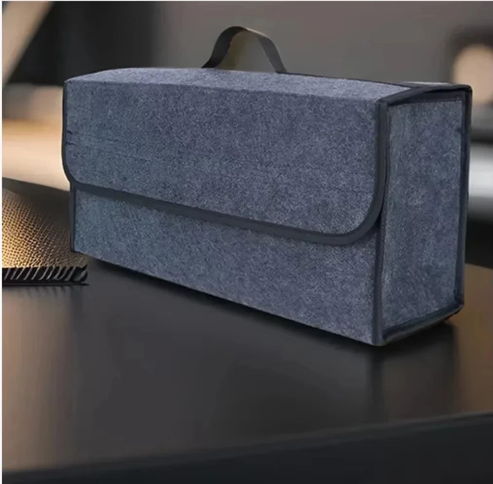 Car Trunk Organizer – Large Foldable Felt Storage Box