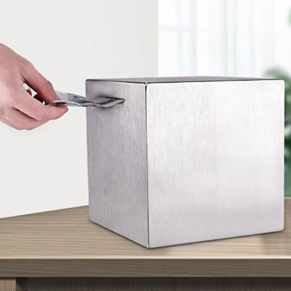 Stainless Steel Piggy Bank for Kids - Large Capacity Safe Box Peaceful Pleasures Health and Wellness