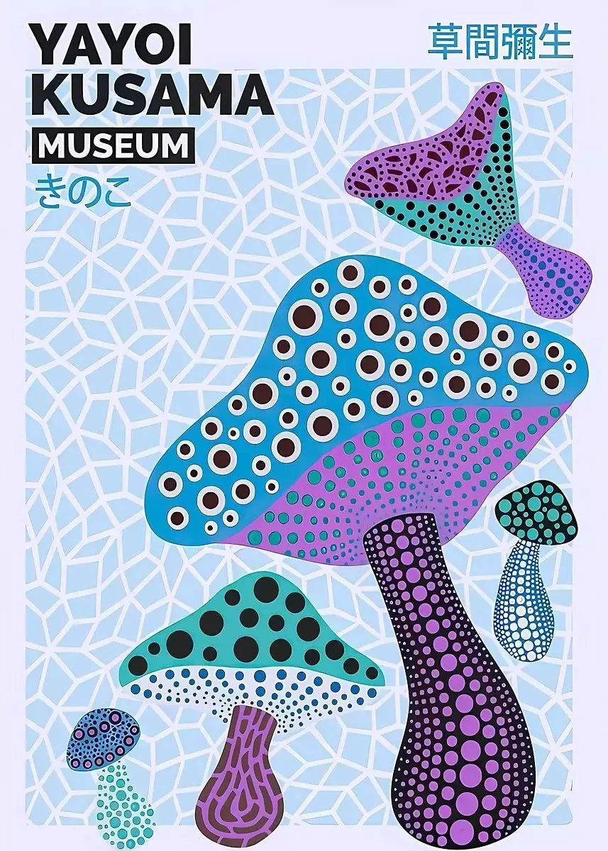 Yayoi Kusama Pumpkin Abstract Canvas Wall Art | Nordic Modern Print Canvas Wall Art Print Peaceful Pleasures Health and Wellness 14 40x50cm Unframed
