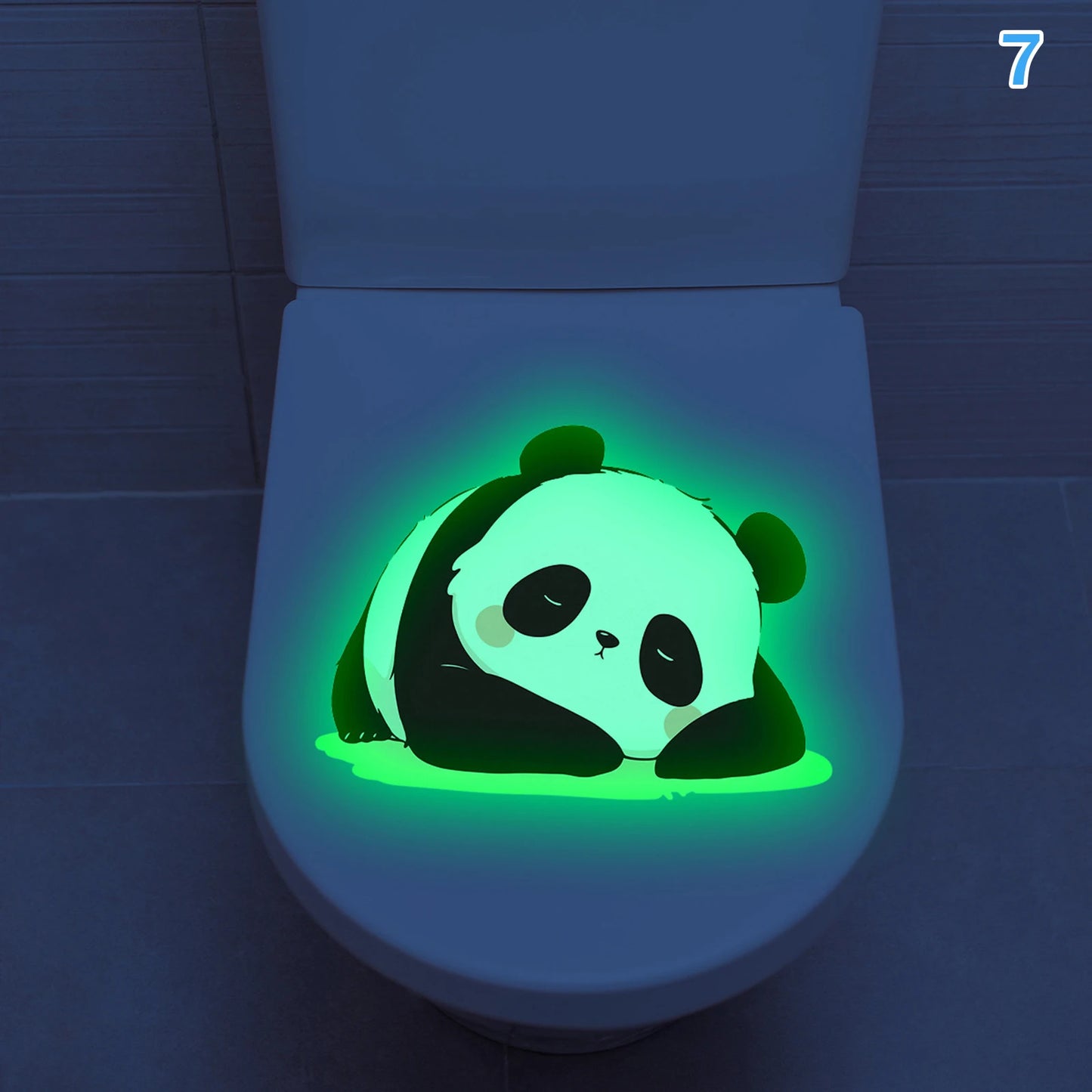 Glow-in-the-Dark Animal Toilet Sticker | Fun Bathroom Decor