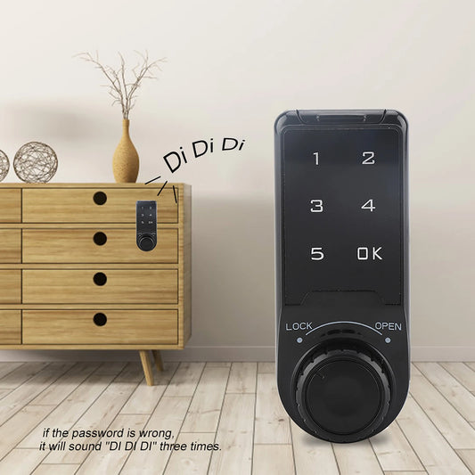 Electric Coded Lock Touch Keypad Password Key Access Lock Digital Electronic Security Cabinet Coded Locker Cabinet Coded Lock Peaceful Pleasures Health and Wellness