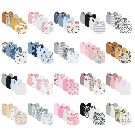 Baby Bandana Bibs 4-Pack | Soft Cotton Drool & Teething Bibs Baby Bandana Bibs Peaceful Pleasures Health and Wellness