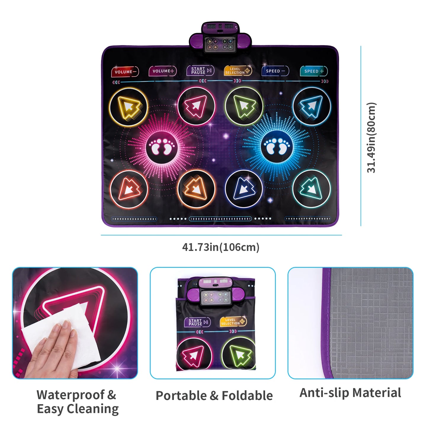 Dancing Blanket Kids Electronic Dance Mat Double Players Mode 9