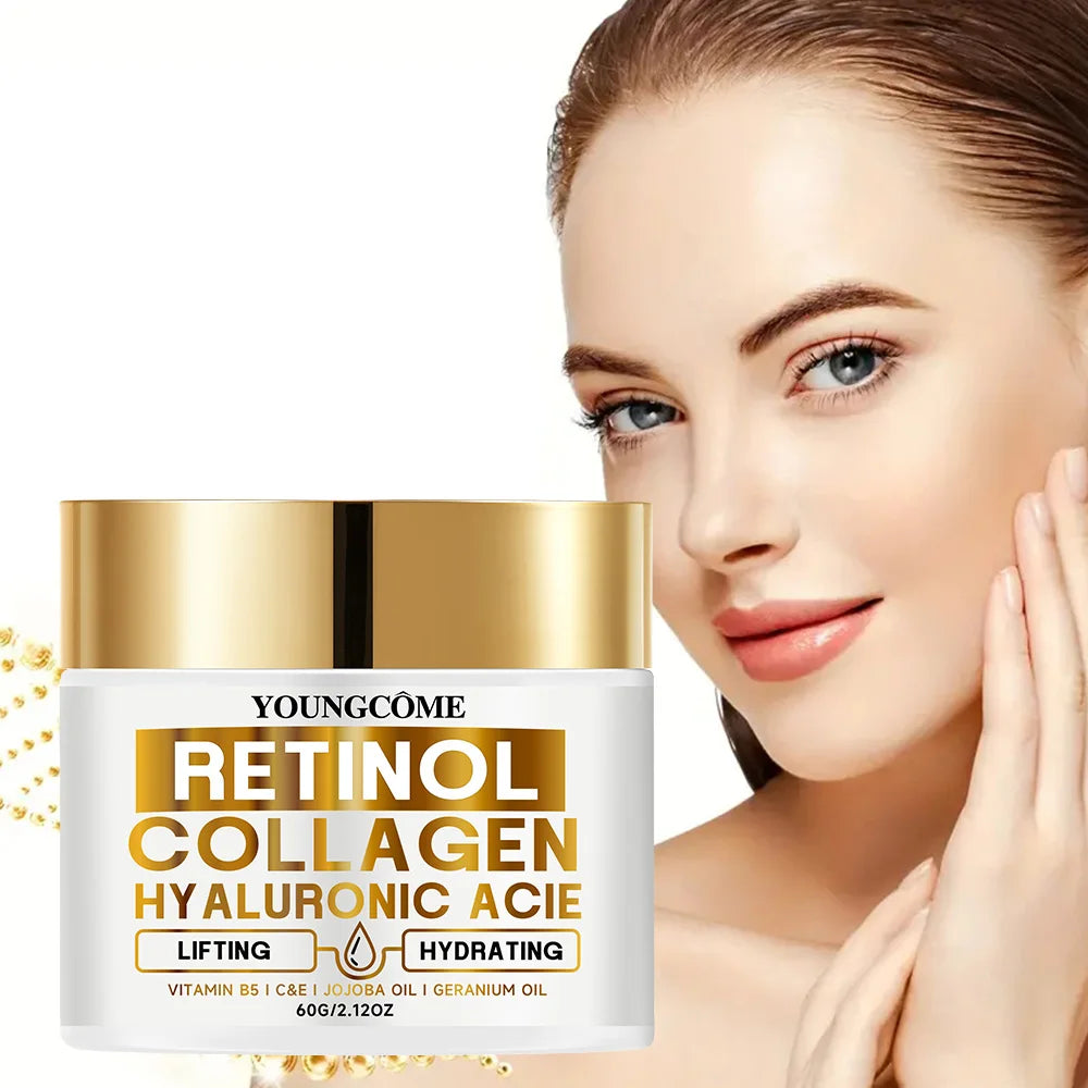 Retinol Face Cream Moisturizing Wrinkle Remover Collagen Hyaluronic Acid Creams Skin Care Cosmetic for Women&Men Peaceful Pleasures Health and Wellness
