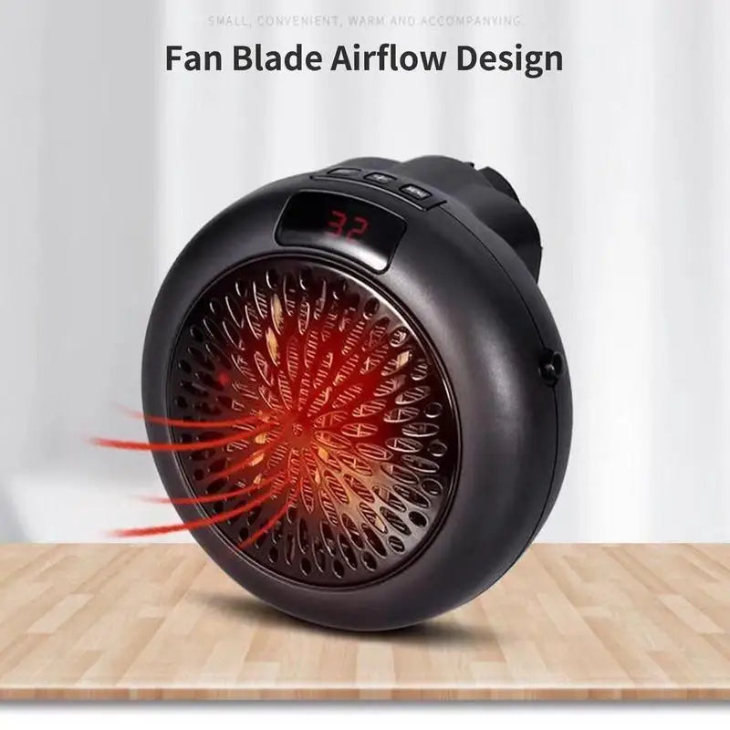 Portable 400W Plug-In Space Heater | Fast Desktop Warm Fan