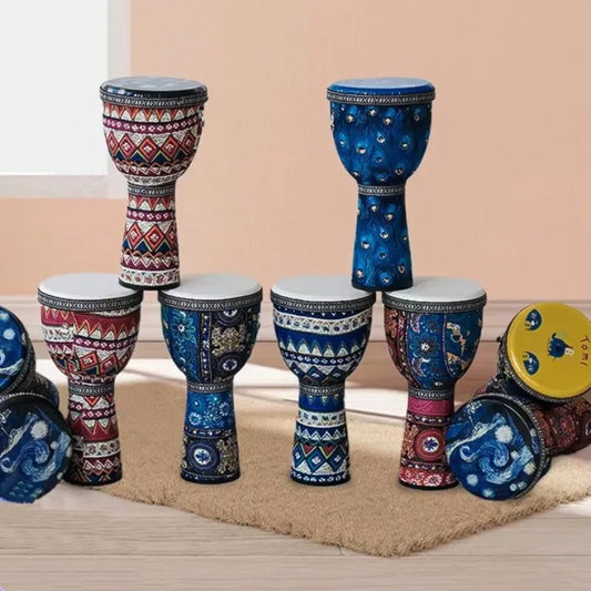 PVC Sheepskin African Drum Adult Children Beginner Carbon Fiber Ultra Peaceful Pleasures Health and Wellness