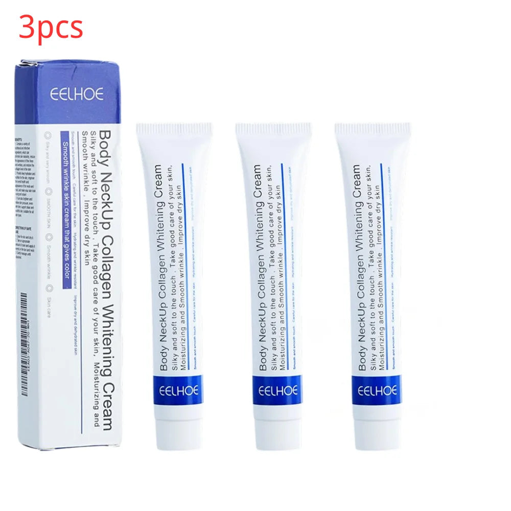 1/3PCS Hydrolyzed Collagen Neck Cream Neck care Lightening Smoothing Care Lotion Moisturizer Neck Rejuvenation Cream Peaceful Pleasures Health and Wellness 3pcs