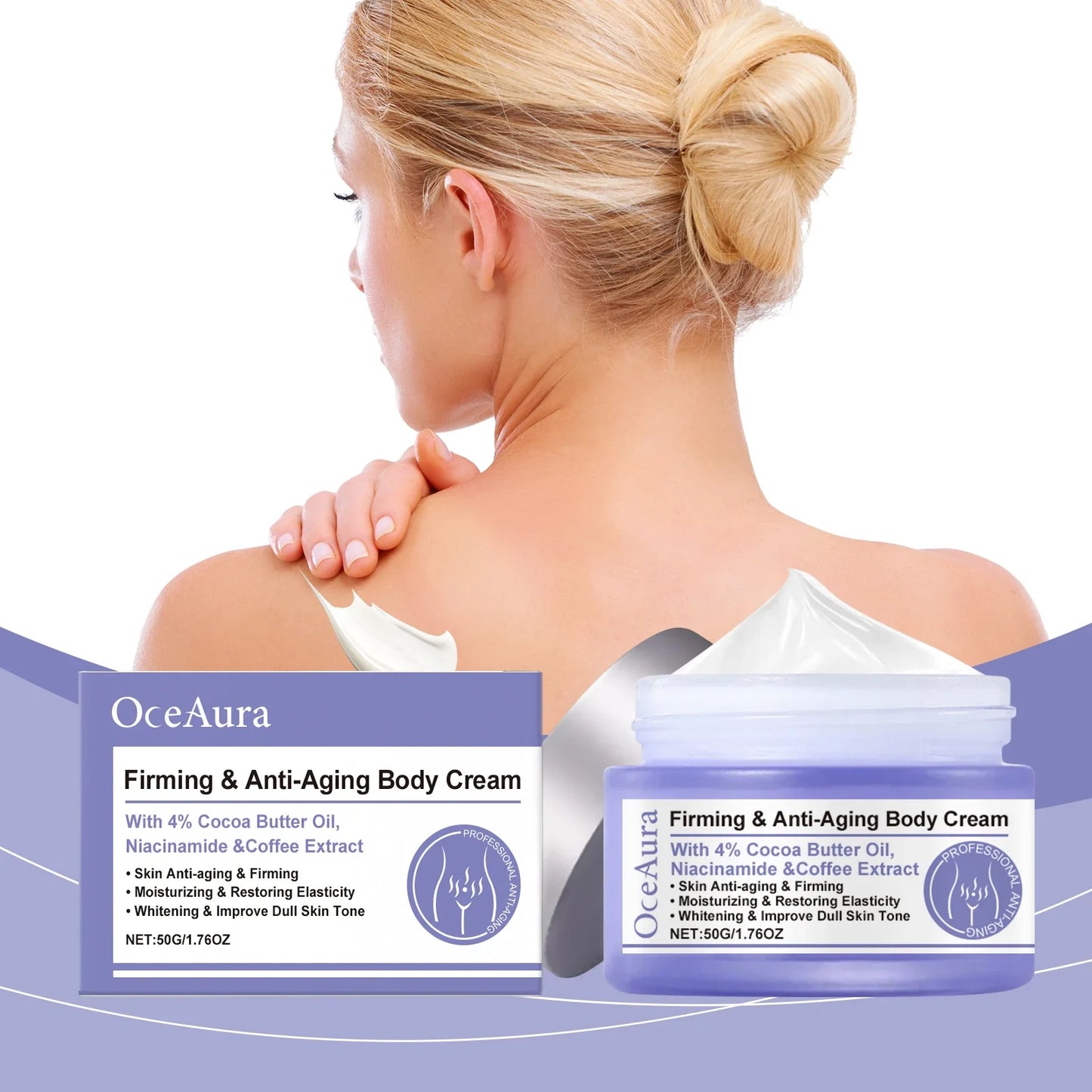 OceAura Firming Neck Cream – Hyaluronic Acid Anti-Aging