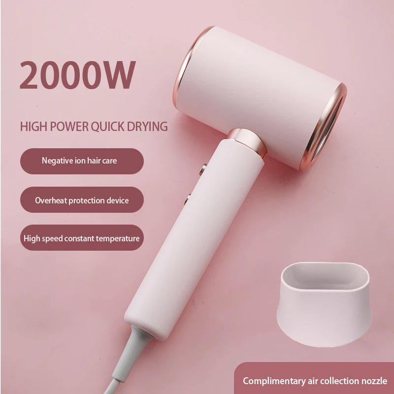 HOMEFISH 2000W Ionic Blow Dryer | 5-Speed Professional Hair Dryer