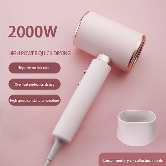 HOMEFISH 2000W Ionic Blow Dryer | 5-Speed Professional Hair Dryer Ionic Hair Dryer Peaceful Pleasures Health and Wellness