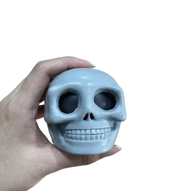 Squeezable Skull Halloween Stress Ball Fidget Decompression Toy