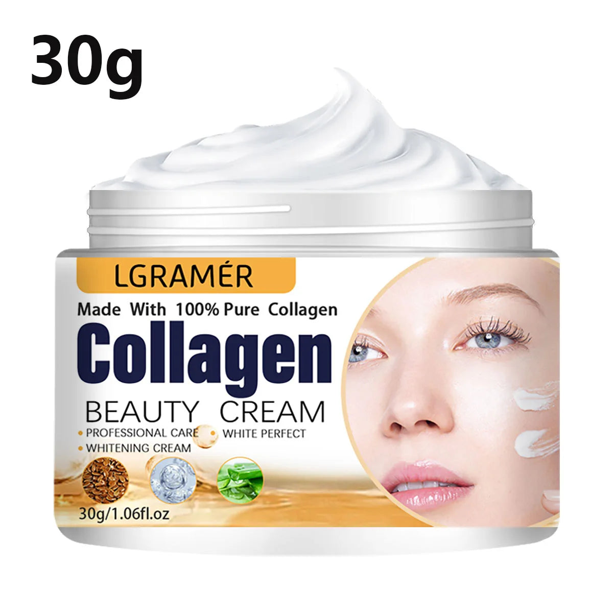 Anti Wrinkle Cream Eye Cream Face Moisturizer Anti Aging Face Lifting Nourishing Repair Collagen Boost Cream Korean Essence Peaceful Pleasures Health and Wellness 30g