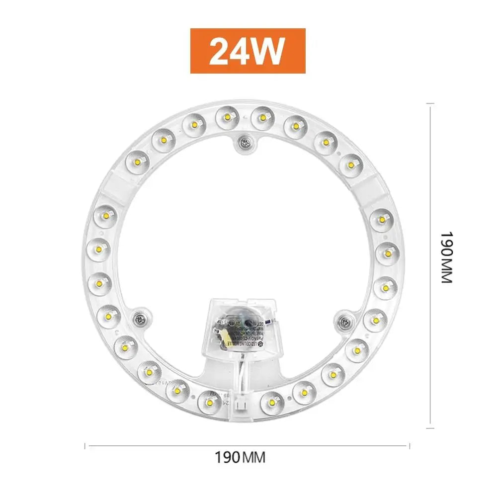 Dimmable Round LED Ceiling Light Module 12W–72W | Aluminum