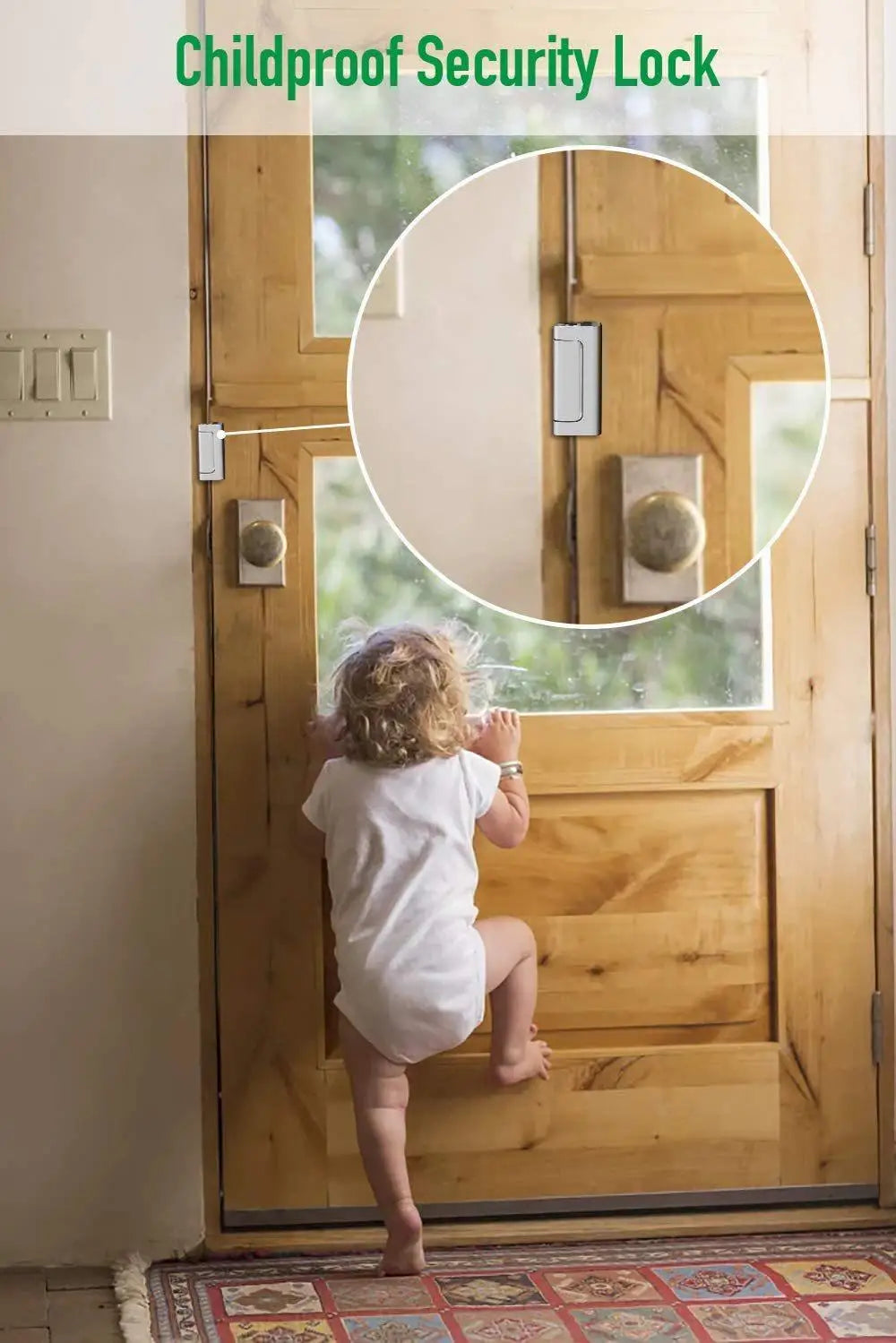 Door Lock Home Security Easy Install Latch Device Childproof