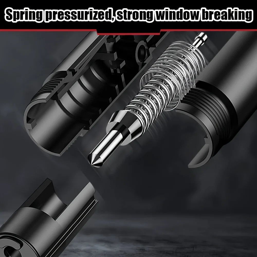 1/2 Set of Two Color Options to Choose From: Car Safety Hammer with Window Breaker and Seatbelt Cutter, Emergency Escape Tool, Portable Multifunctional Safety Hammer, Emergency Escape Window-Breaking Gadget Peaceful Pleasures Health and Wellness
