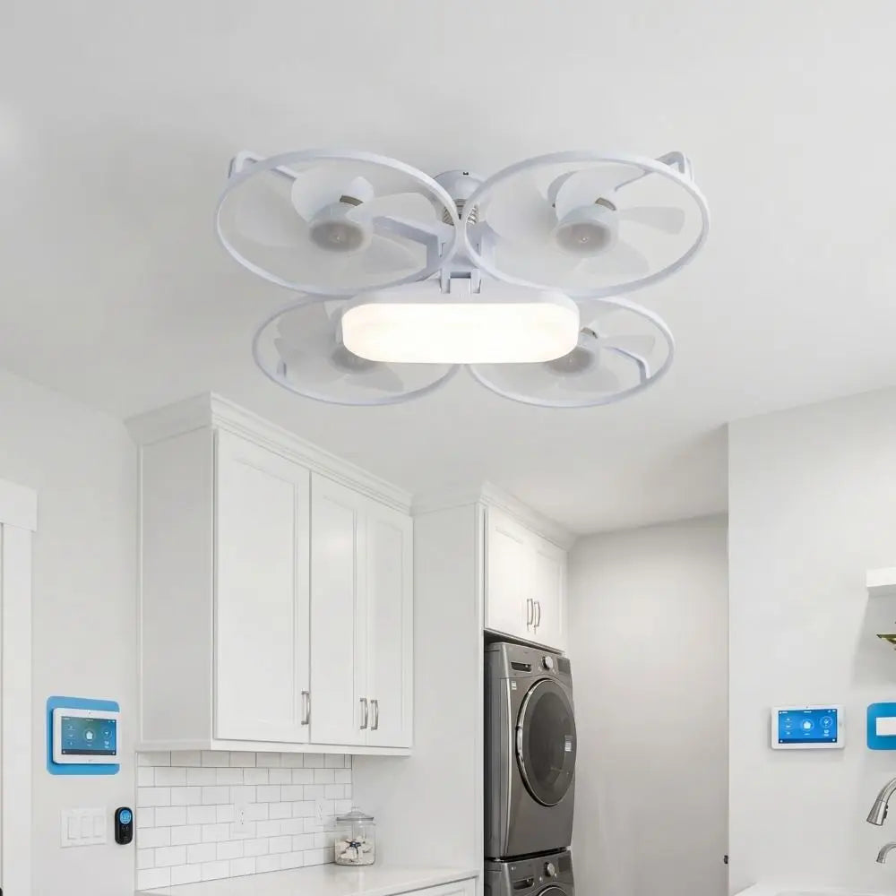3-Speed Dimmable LED Ceiling Fan Light | Remote Control