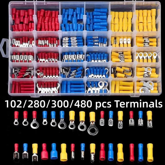 Insulated Electrical Terminal Kit – Spade, Ring, Fork & Butt Connectors Peaceful Pleasures Health and Wellness