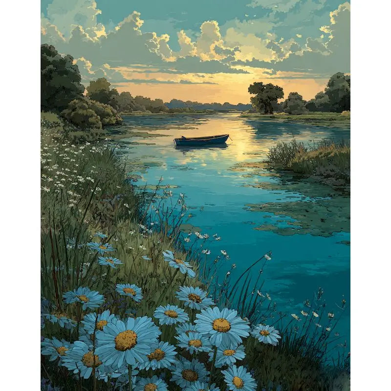 Forest Landscape Paint by Numbers Kit for Adults – 60×75cm