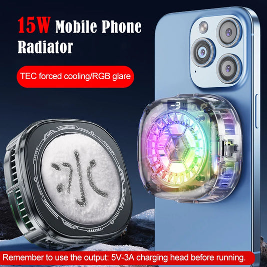 Cooler Gamer For Cell Phone Cooling Fan For Mobile Phone Cooler Phone Gaming Processor Cooler Cell Cooling Phone Fan Radiator Peaceful Pleasures Health and Wellness