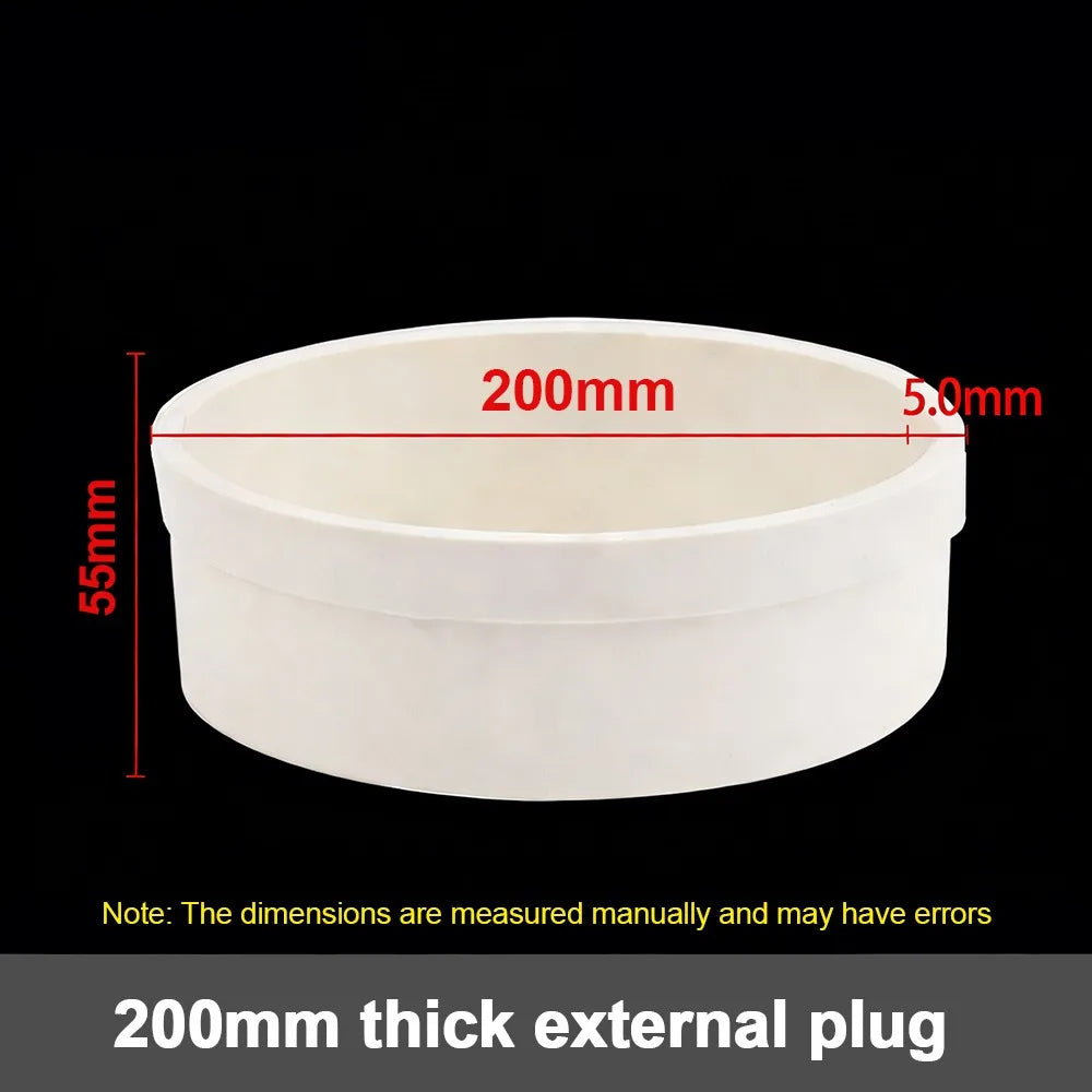 PVC Pipe End Cap 50–200mm | Water Stop Insert Plug for Irrigation