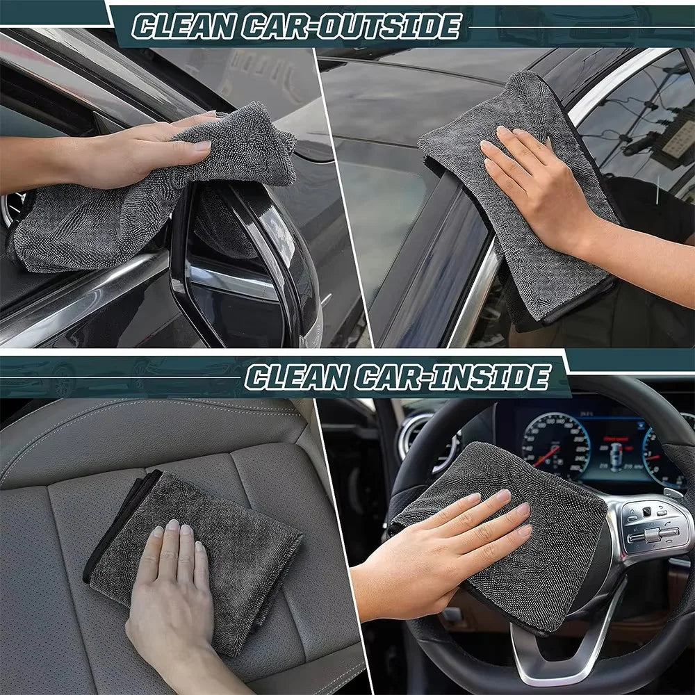 40*60/40cm Car Wash Towel 600GSM Microfiber Double-Sided Ultra Absorbent Car Wash Cloth Cleaning Drying Towel Washing Accessorie Peaceful Pleasures Health and Wellness