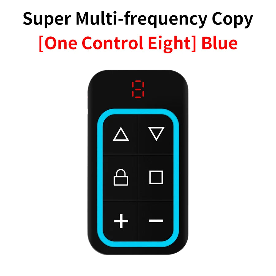 433Mhz 8 in 1 Universal Garage Door Remote Controller Key Duplicator Multi-frequency 300-915Mhz Garage Door Opener Rechargeable Peaceful Pleasures Health and Wellness