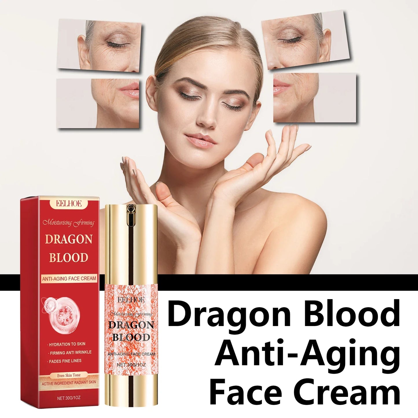 EELHOE Dragon Blood Face Cream – Anti-Aging & Brightening 30g
