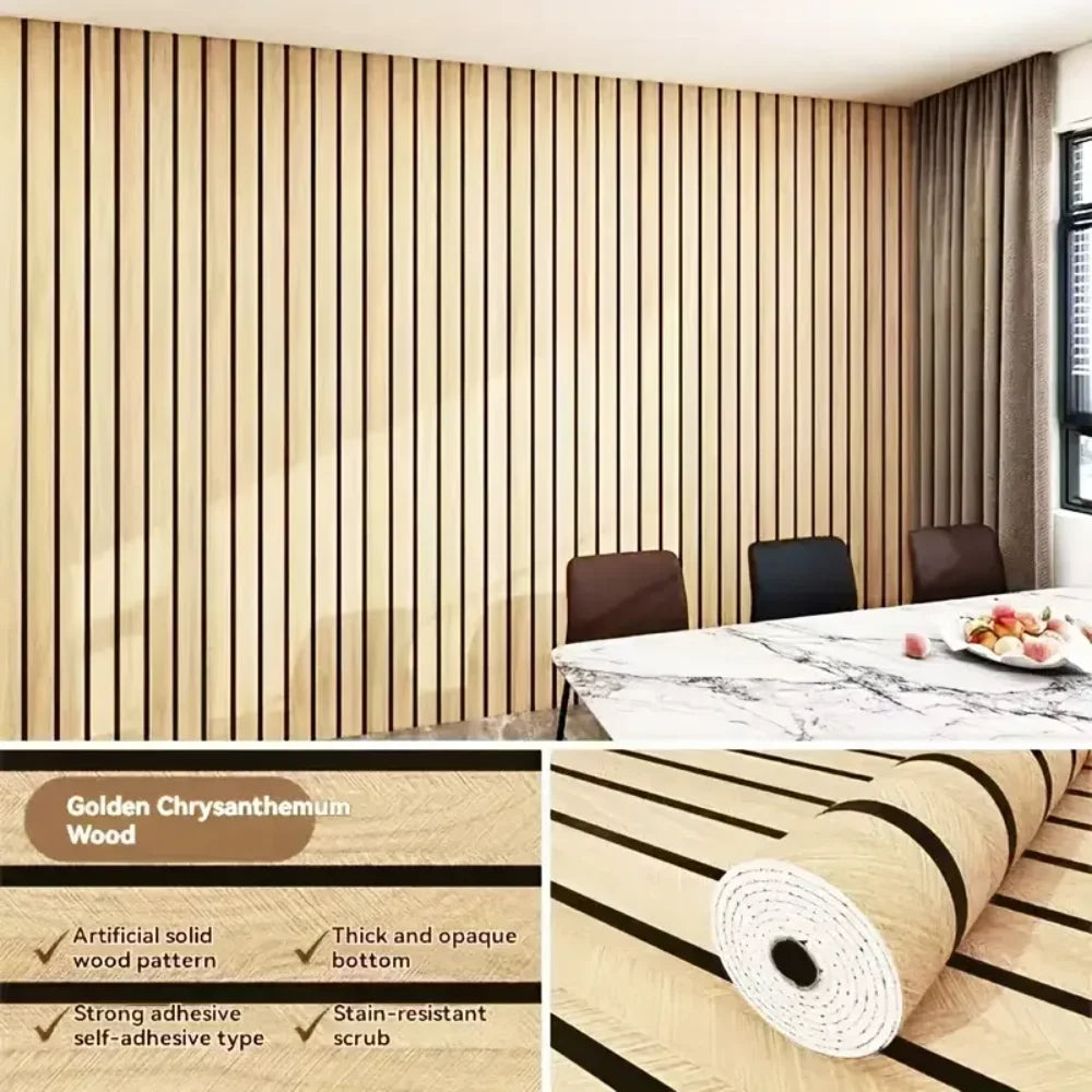 Brown Grid Peel & Stick Wallpaper | Waterproof Faux Plaid PVC
