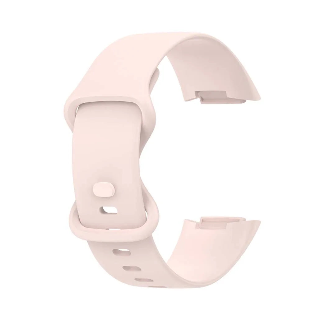 Silicone Replacement Band for Fitbit Charge 5 & 6 – Soft Strap Peaceful Pleasures Health and Wellness Pink