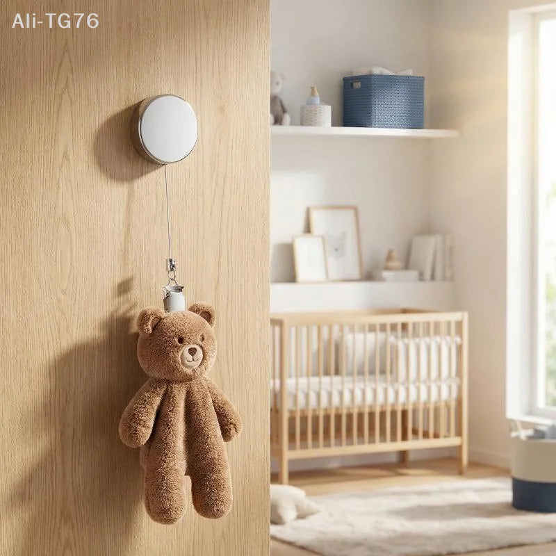 Retractable Wall Towel Rack | No-Drill Self-Adhesive Mount