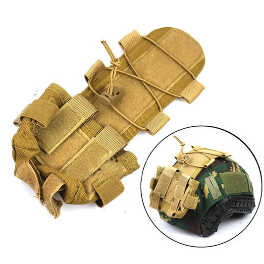 Velcro Weight Bag Accessory Bag Tactical F Camouflage AST Helmet Bag AF Wendy Suitable for Outdoor Tactics Peaceful Pleasures Health and Wellness Mud color-2pcs