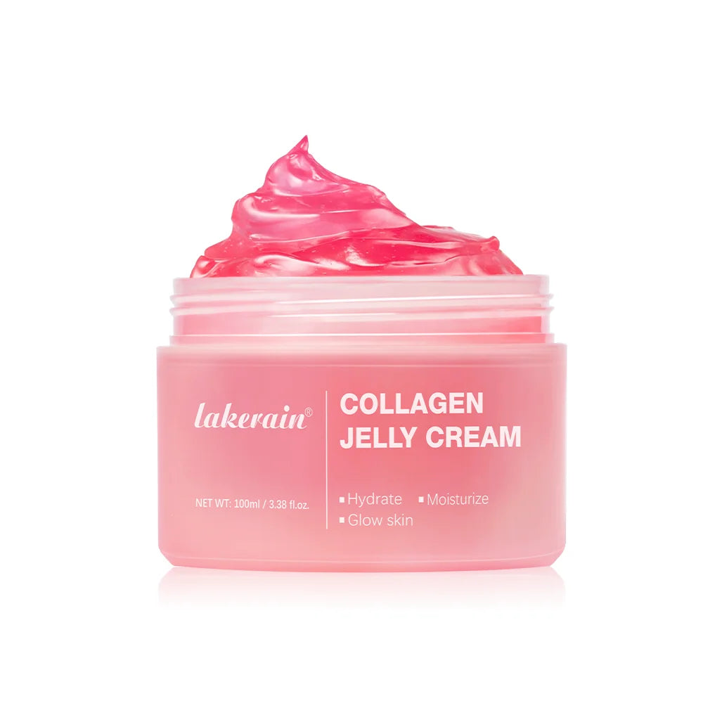 Salmon DNA PDRN Pink Peptide Serum with Collagen Jelly Cream Collagen Tightening Soothing Anti-Aging Firmness Hydration Skincare Peaceful Pleasures Health and Wellness