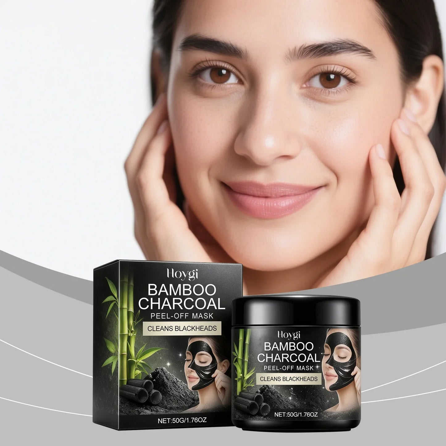 Bamboo Charcoal Peel-Off Mask – Hydrating & Cleansing