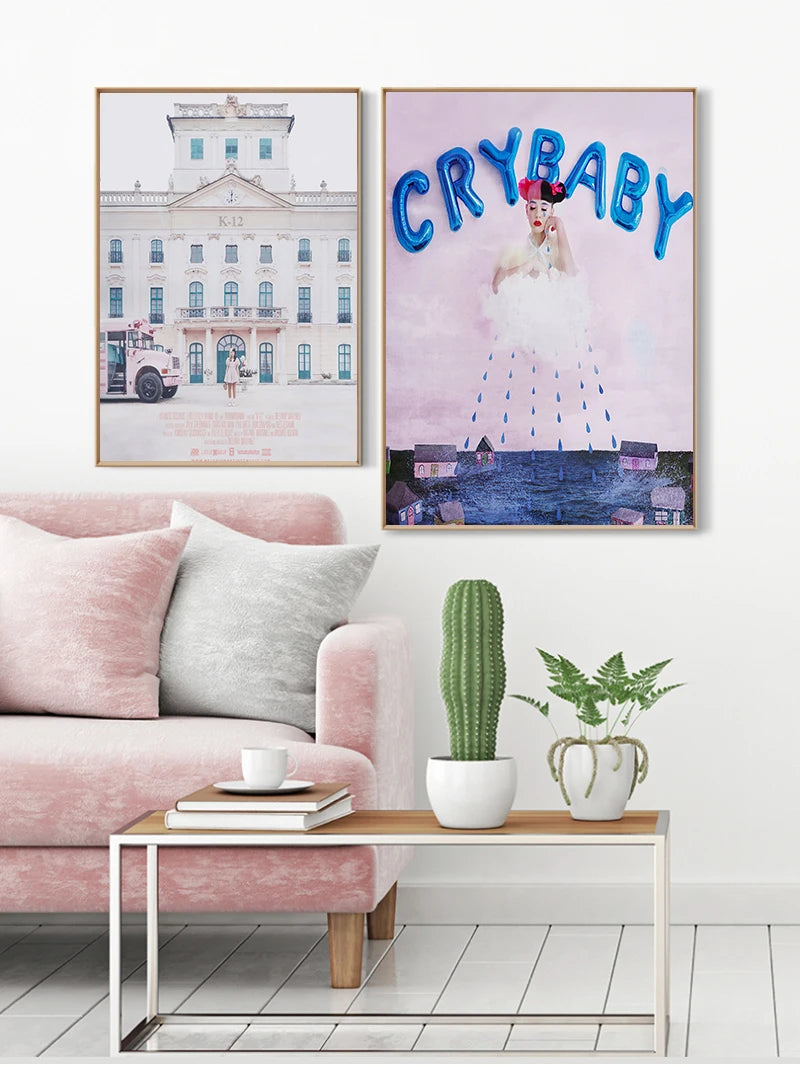 G622 Art Decor Melanie K 12 Cry Baby Hot Album Martinez Hot Music Singer Star Wall Art Canvas Painting Silk Poster Peaceful Pleasures Health and Wellness