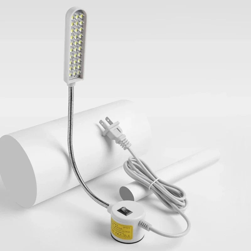 LED Gooseneck Sewing Machine Lamp – Magnetic Base Work Light