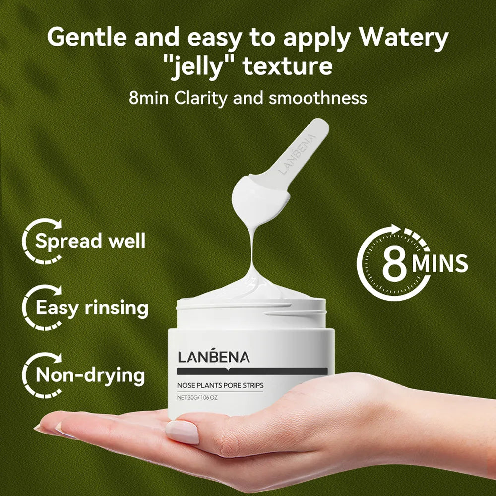 LANBENA Blackhead Remover Nose Mask Peeling Deep Cleansing Face Mask Oil Control Skin Care (60 Stickers) Peaceful Pleasures Health and Wellness
