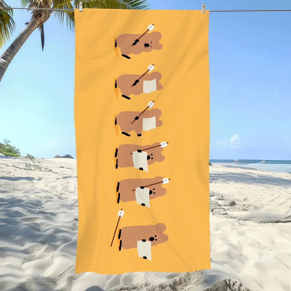 D-Dinotaeng Quokka Quick-Dry Beach Towel | Travel & Sports