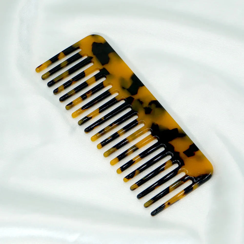 Acetate Wide Tooth Detangling Hair Comb – Anti-Static Set
