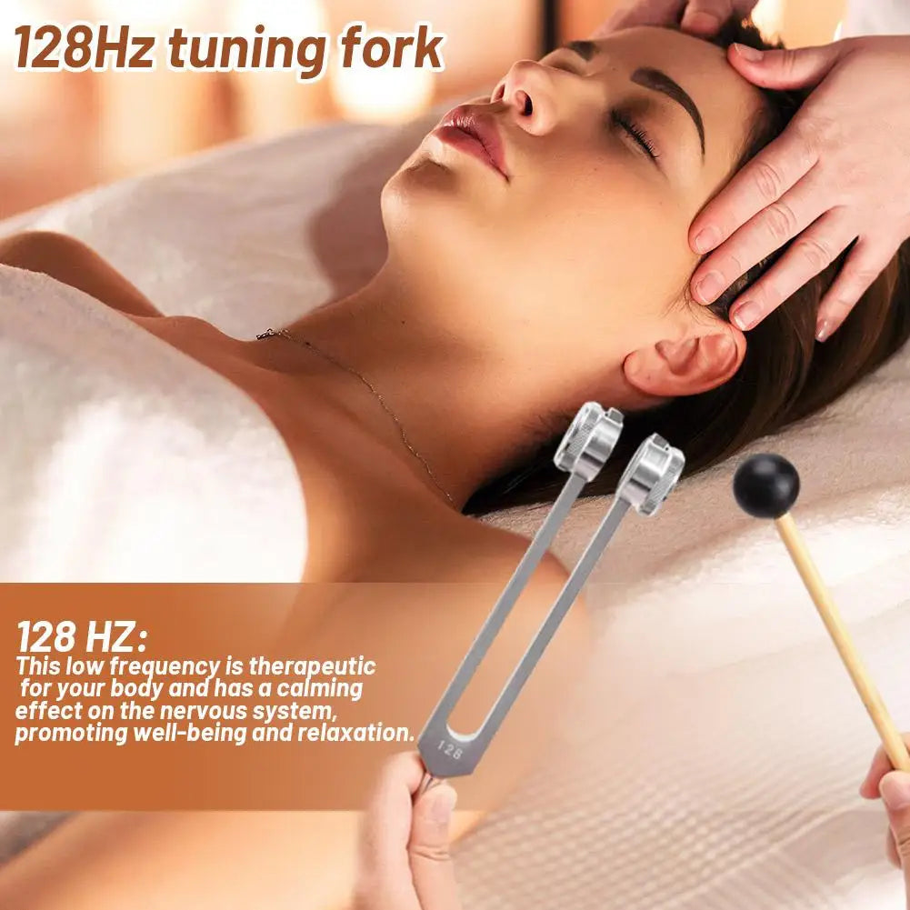 128Hz Tuning Fork for Healing and Nervous System Care Peaceful Pleasures Health and Wellness
