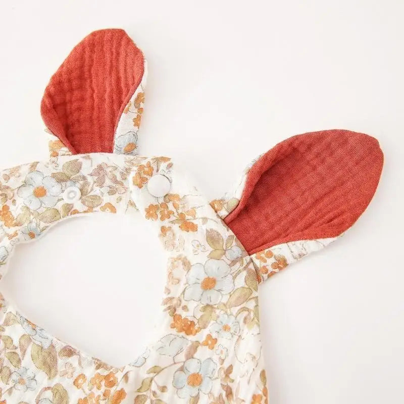 4-Layer Cotton Baby Bib & Burp Cloth | Soft Drool Towel