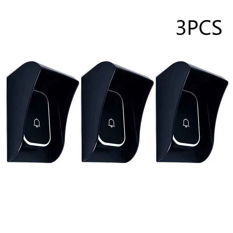 New 1/2/3PCS Waterproof Guard Cover Rainproof Case Plastic Rain Protector Outdoor Wireless Doorbell Cover Peaceful Pleasures Health and Wellness 3PCS Black
