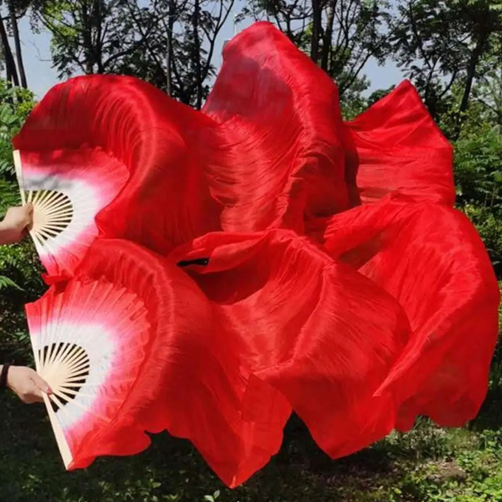 Women Belly Dance Silk Fans for Elegant Performances Peaceful Pleasures Health and Wellness