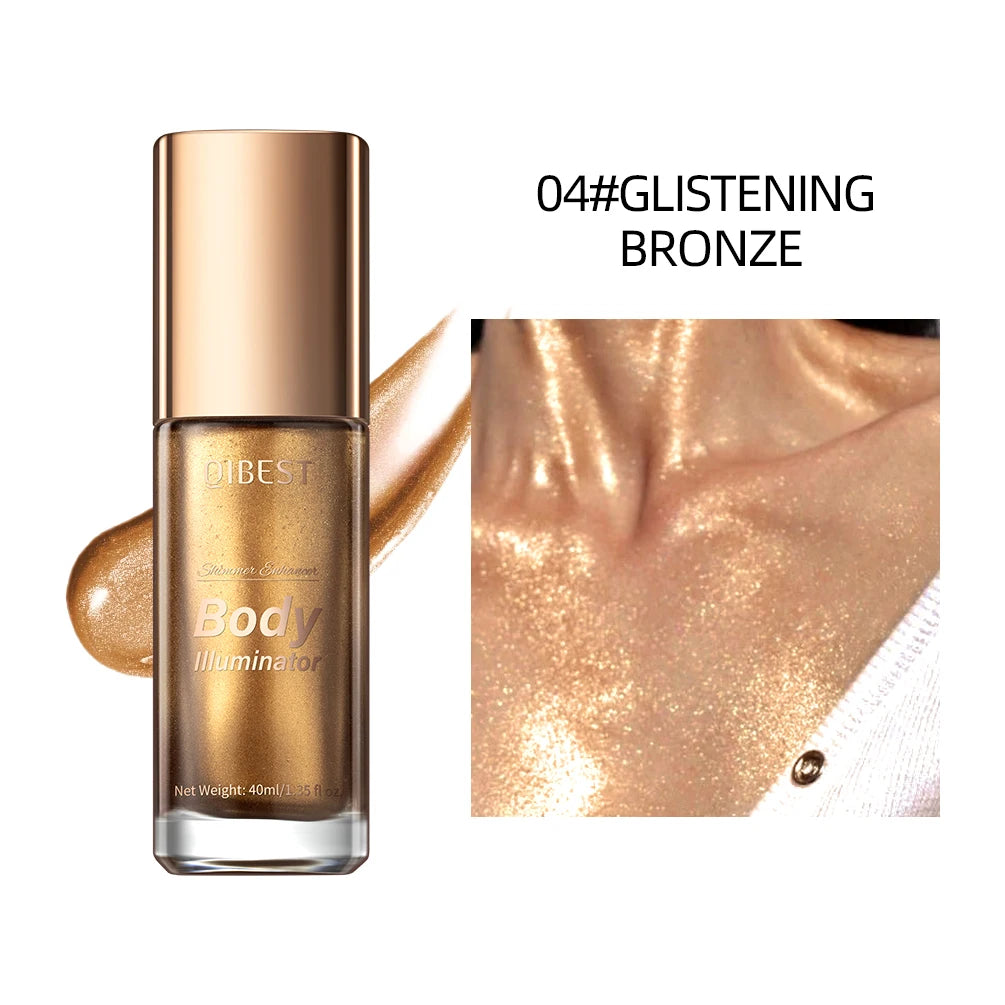 3D Face Brighten Highlighter Cosmetic Shimmer Highlighter Stick Liquid Face Contour Bronze Concealer Cream Makeup Tool 5 Colors Peaceful Pleasures Health and Wellness 04 Glistening Bronze