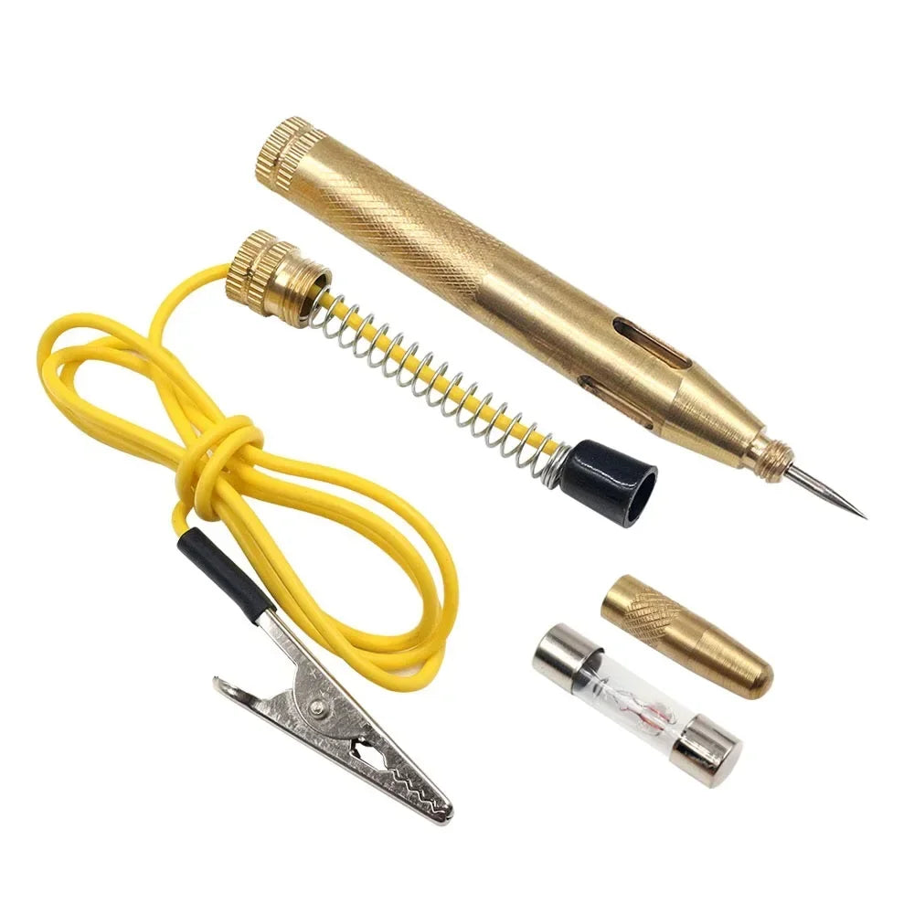 Practical New Test Pens Car Circuit Fuse Electrical Testers Voltage Tester 6V/12V/24V Probe Pen Pencil Test Light Peaceful Pleasures Health and Wellness 1pc