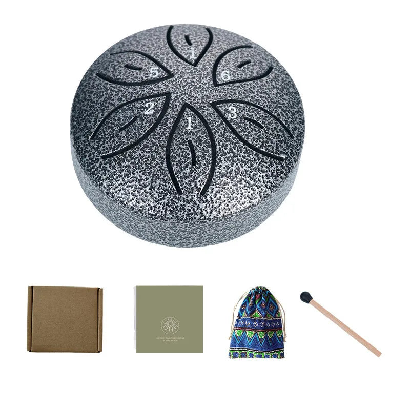 Steel Tongue Drum Portable Rain Hand Pan Percussion Musical