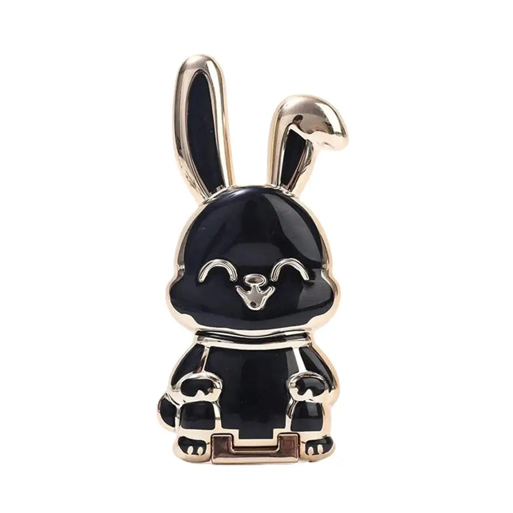 Cute Cat Phone Stand & Finger Holder with Makeup Mirror
