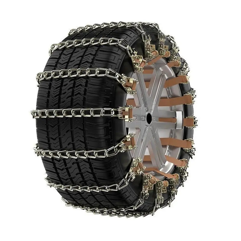 Manganese Steel Snow Chains for Car SUV Truck – Easy Install